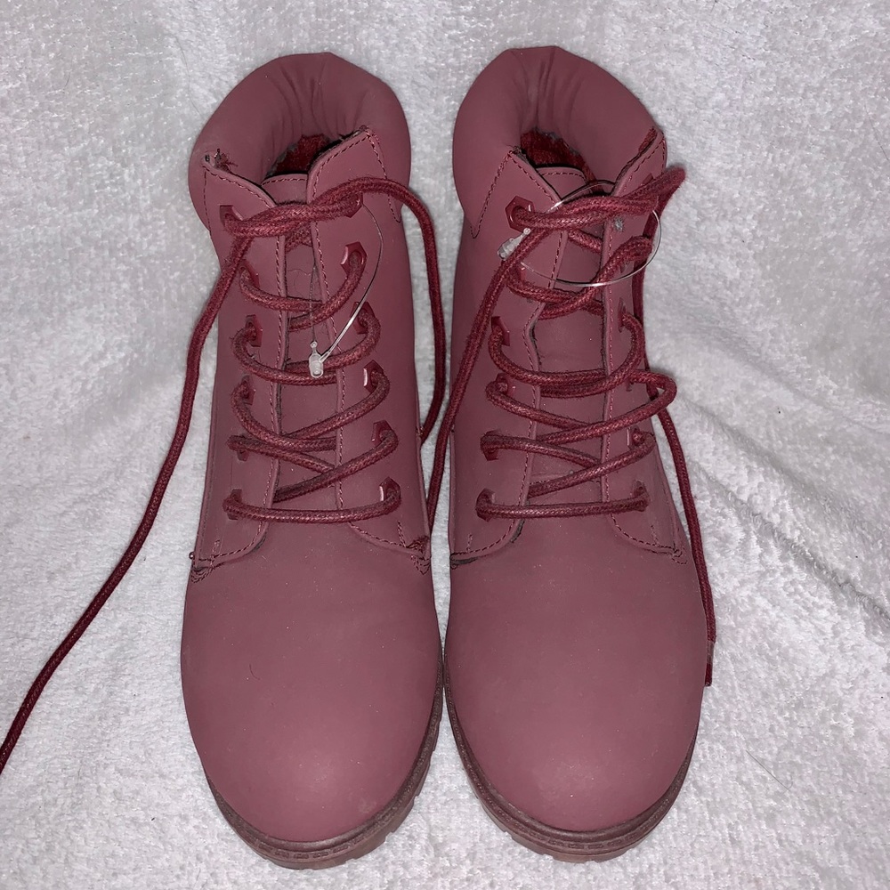 Maroon Ankle Boots